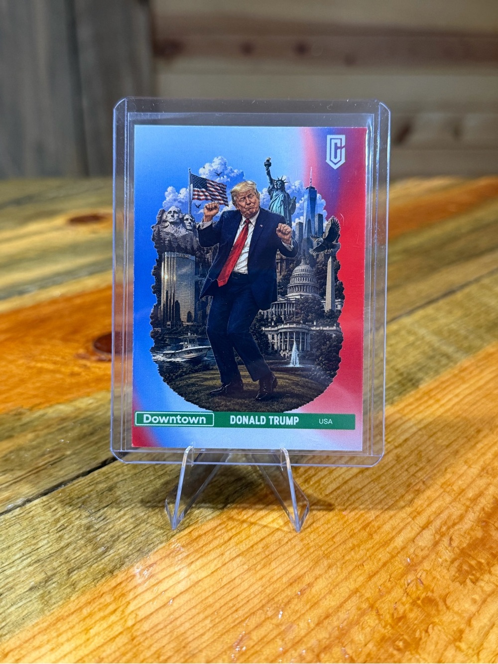 Donald Trump USA Downtown Custom Trading Card